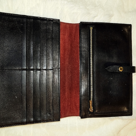 CELINE Calfskin Medium Multi Strap Wallet Coquelicot Large - Picture 2 of 2